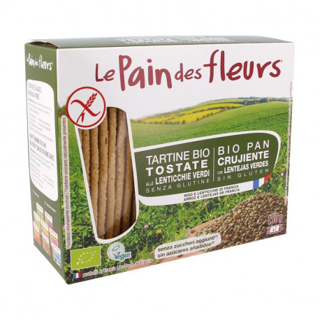 BIOCOP CRACKER LENTEJA VERDE LE PAIN DES FLEURS 150G