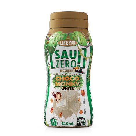 SAUZERO ZERO CALORIES WHITE CHOCO MONKY 310ML