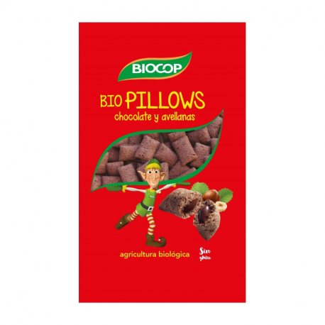 BIOPILLOWS CHOCO AVELLANAS BIOCOP 375 G